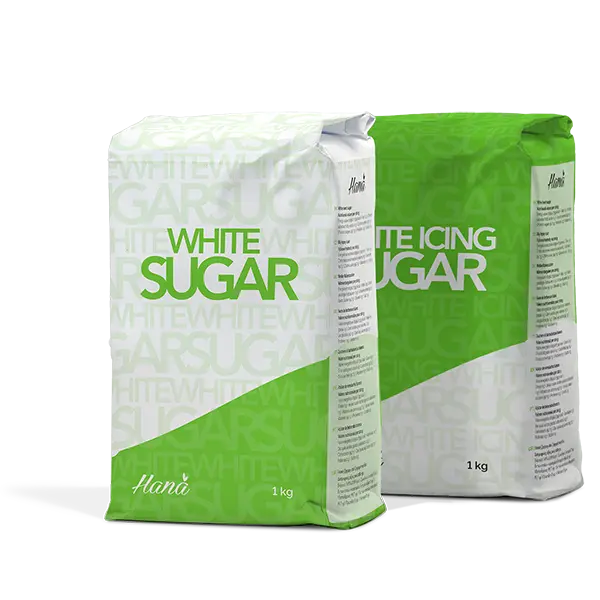 Haná sugar in 1 kg packaging